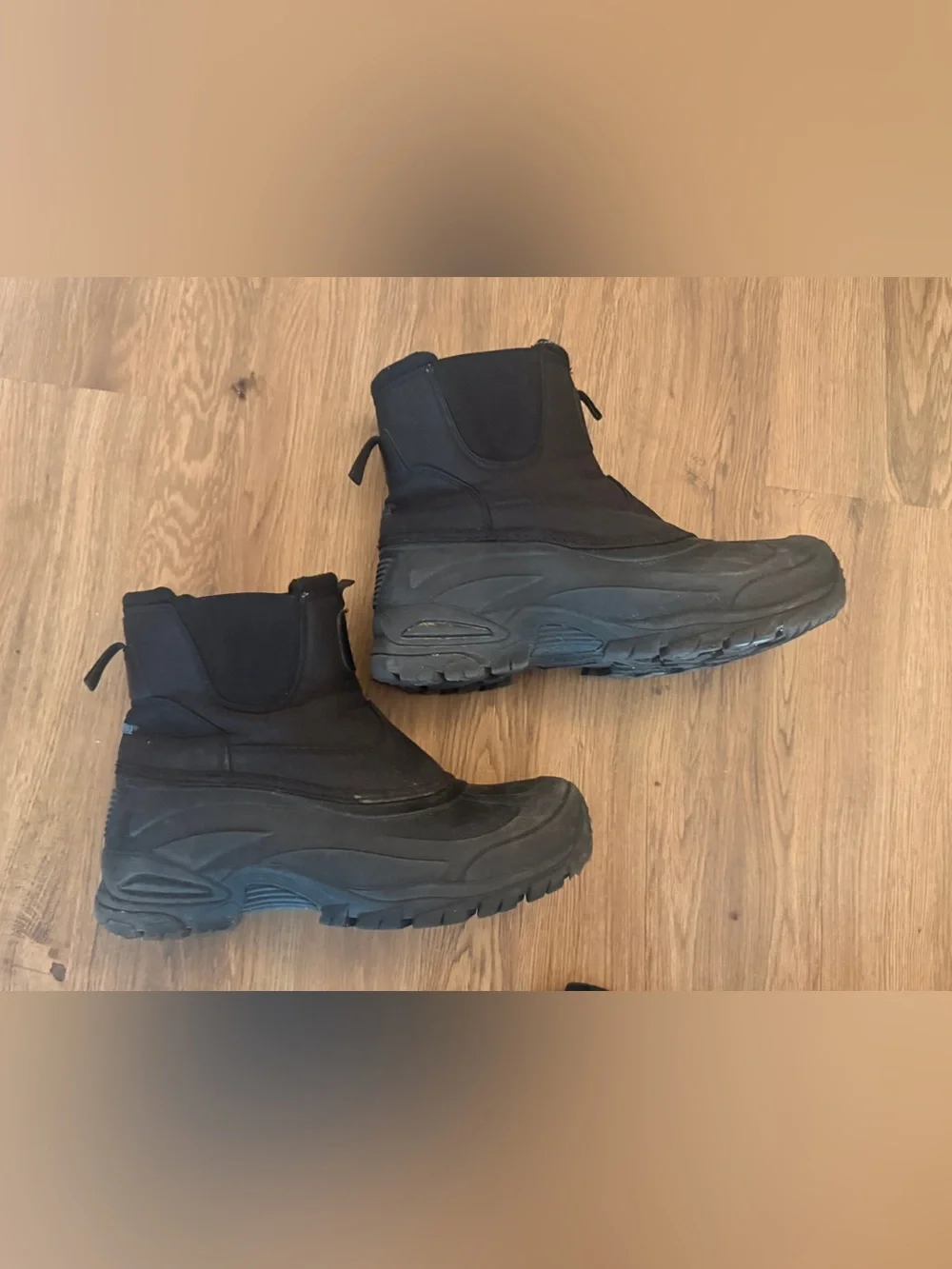 Men's Black Winter Utility Boots